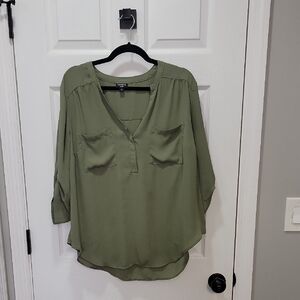 Olive Green Women's Top